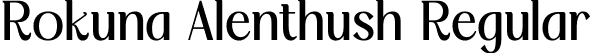 Rokuna Alenthush Regular font - Rokuna-Alenthush.otf