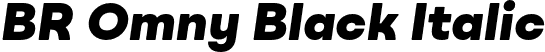 BR Omny Black Italic font - BROmny-BlackItalic.otf