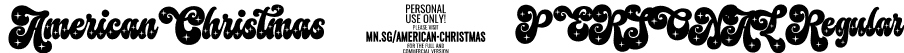 American Christmas 2 PERSONAL Regular font - americanchristmas2personalregular-51gqb.otf