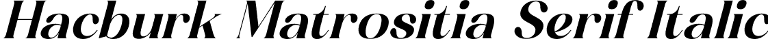 Hacburk Matrositia Serif Italic font - Hacburk-Matrositia-Serif-Italic.otf