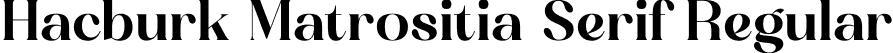Hacburk Matrositia Serif Regular font - Hacburk-Matrositia-Serif.otf