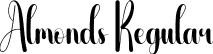 Almonds Regular font - Almonds.otf