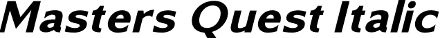 Masters Quest Italic font - Masters-Quest-Italic.otf