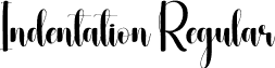 Indentation Regular font - Indentation.otf