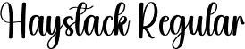 Haystack Regular font - Haystack.otf