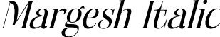 Margesh Italic font - Margesh-Italic.otf