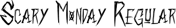 Scary Monday Regular font - ScaryMonday.otf