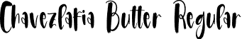 Chavezlafia Butter Regular font - Chavezlafia-Butter.otf