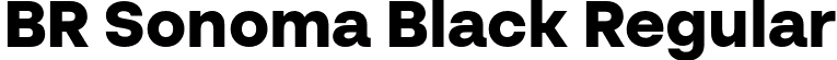 BR Sonoma Black Regular font - BRSonoma-Black.otf