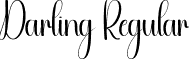 Darling Regular font - Darling.otf