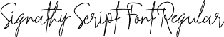 Signathy Script Font Regular font - Signathy Script Font.otf