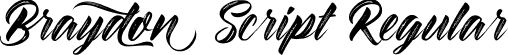 Braydon Script Regular font - braydon-script.ttf