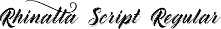 Rhinatta Script Regular font - rhinatta-script.ttf