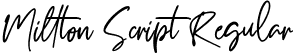 Millton Script Regular font - Millton Script.ttf