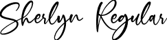 Sherlyn Regular font - Sherlyn-ALRR2.ttf