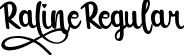 Raline Regular font - Raline-x3R30.ttf