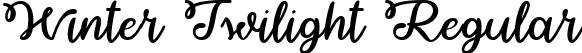 Winter Twilight Regular font - WinterTwilightRegular-ALRL2.ttf