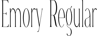 Emory Regular font - Emory.otf