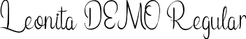 Leonita DEMO Regular font - LeonitaDEMORegular.ttf