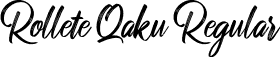 Rollete Qaku Regular font - RolleteQaku-Regular.otf