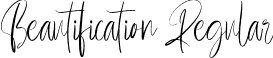 Beautification Regular font - Beautification-2OOpK.otf