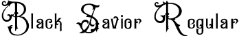 Black Savior Regular font - Black Savior.otf