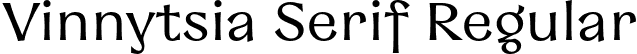 Vinnytsia Serif Regular font - vinnytsiaserif.otf