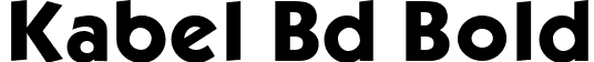 Kabel Bd Bold font - KabelBd-Normal.ttf