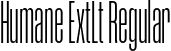Humane ExtLt Regular font - Humane-ExtraLight.otf