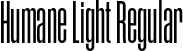 Humane Light Regular font - Humane-Light.otf
