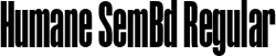 Humane SemBd Regular font - Humane-SemiBold.otf