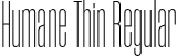 Humane Thin Regular font - Humane-Thin.otf