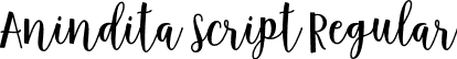 Anindita Script Regular font - Anindita-Script.otf