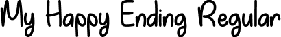 My Happy Ending Regular font - My Happy Ending - TTF.ttf