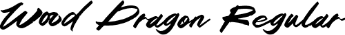 Wood Dragon Regular font - wooddragon-owleq.otf