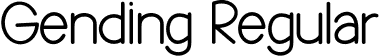 Gending Regular font - Gending.otf