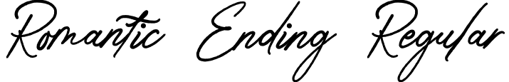 Romantic Ending Regular font - RomanticEnding.otf