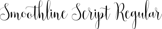Smoothline Script Regular font - Smoothline-Script.otf