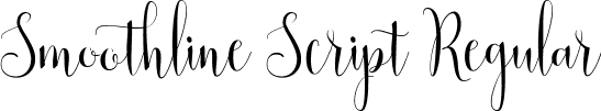 Smoothline Script Regular font - Smoothline-Script.ttf