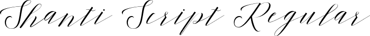 Shanti Script Regular font - Shanti-Script.ttf