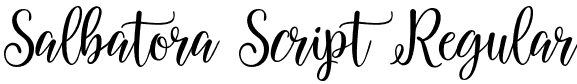 Salbatora Script Regular font - Salbatora-Script.otf