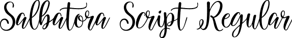 Salbatora Script Regular font - Salbatora-Script.ttf