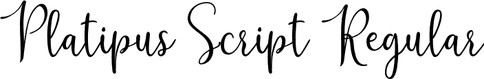 Platipus Script Regular font - Platipus-Script.otf