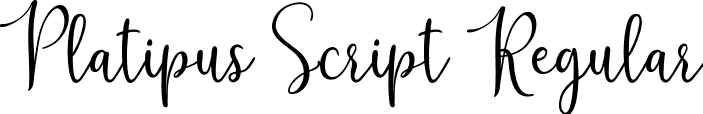 Platipus Script Regular font - Platipus-Script.ttf