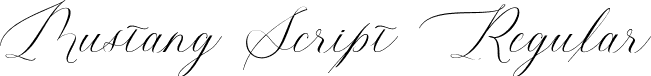 Mustang Script Regular font - Mustang-Script.ttf