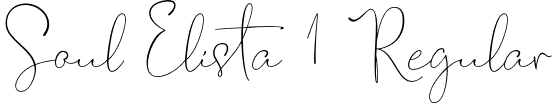 Soul Elista 1 Regular font - Soul-Elista-1.otf