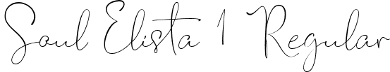 Soul Elista 1 Regular font - Soul-Elista-1.ttf