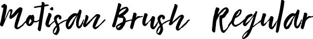 Motisan Brush 2 Regular font - Motisan-Brush-2.otf