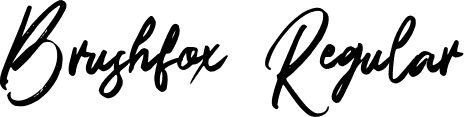 Brushfox Regular font - Brushfox.ttf