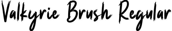 Valkyrie Brush Regular font - Valkyrie-Brush.otf